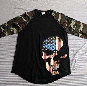 Shaka size medium American baseball tee